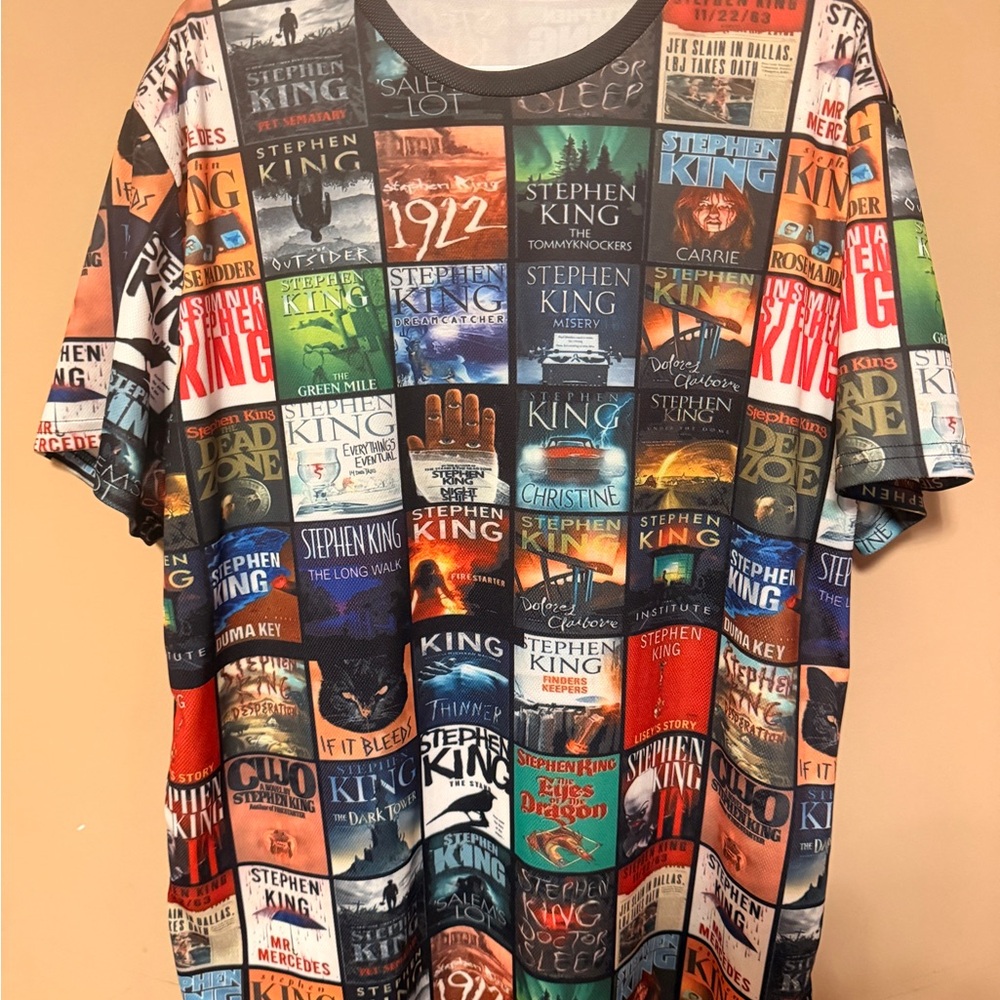 Custom Stephen King 3D Graphic Print Shirt 2xl